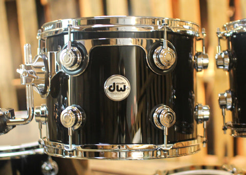 DW Collector's Standard Maple Gloss Black Drum Set - 22,10,12,16 - SO#1324968
