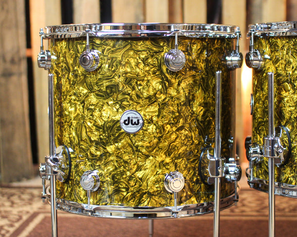 DW Collector's Standard Maple Gold Abalone Drum Set - 22,8,10,12,14,16 - SO#1423477