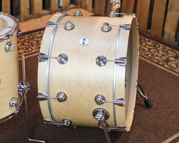 DW Collector's Standard Maple Natural Satin Oil Drum Set - 24,13,18 - SO#1444896