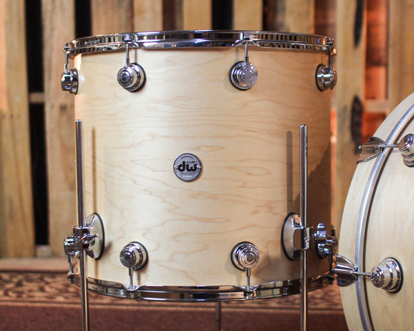 DW Collector's Standard Maple Natural Satin Oil Drum Set - 24,13,18 - SO#1444896