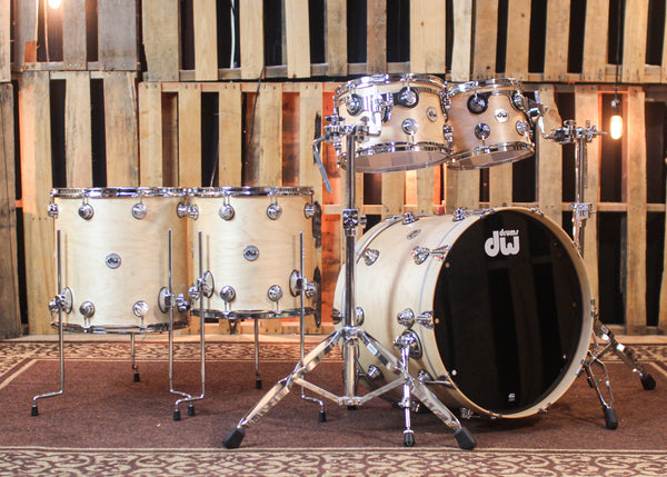 DW Collector's Standard Maple Natural Satin Oil Drum Set - 22,10,12,14,16 - SO#1444896