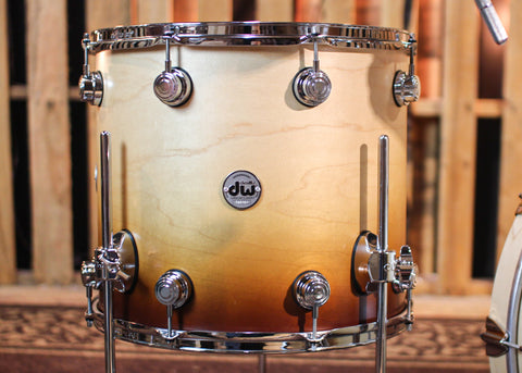 DW Collector's Maple Satin Burnt Toast Fade Drum Set - 22,10,12,16 - SO#1310895