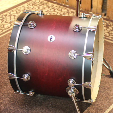 DW Collector's Standard Maple Satin Cherry to Black Burst Drum Set - 22,10,12,16 - SO#1330183