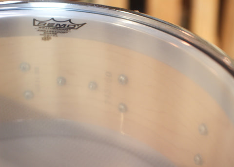 Used DW 6x14 Collector's Natural Lacquer over Maple Edge Snare Drum - SO#743360