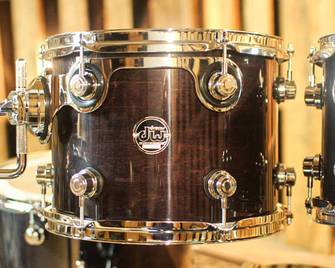 DW Performance Ebony Stain Lacquer Stage Drum Set - 18x22, 8x10, 9x12, 14x16