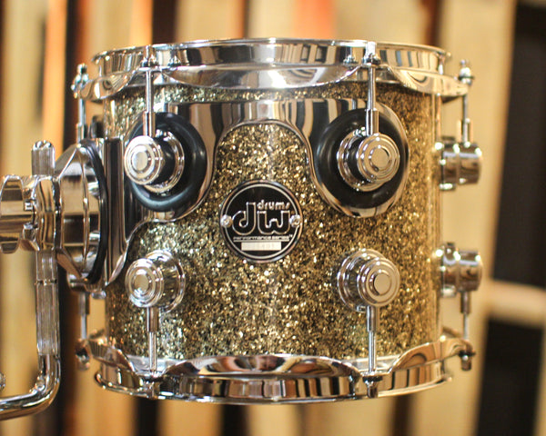 DW Performance Ginger Glitter Glass 6pc Drum Set - 18x22,7x8,8x10,9x12,12x14,14x16