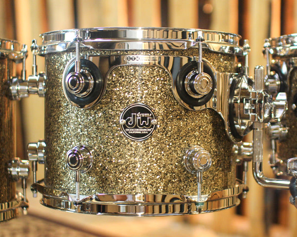 DW Performance Ginger Glitter Glass 6pc Drum Set - 18x22,7x8,8x10,9x12,12x14,14x16