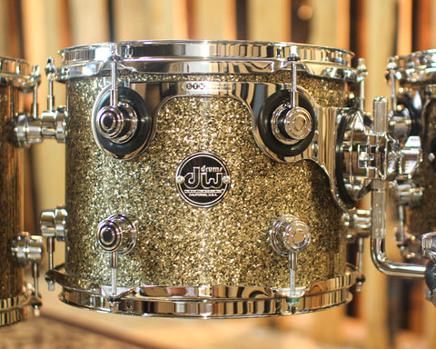 DW Performance Ginger Glitter Glass 6pc Drum Set - 18x22,7x8,8x10,9x12,12x14,14x16