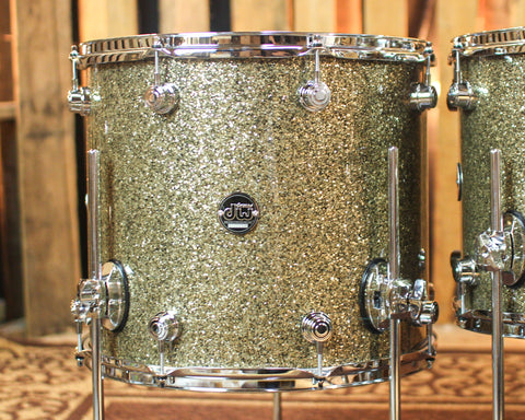 DW Performance Ginger Glitter Glass 6pc Drum Set - 18x22,7x8,8x10,9x12,12x14,14x16