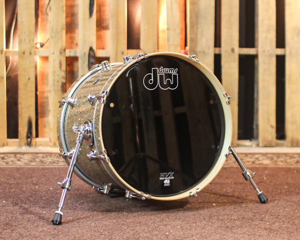 DW Performance Ginger Glitter Glass Bass Drum - 14x18