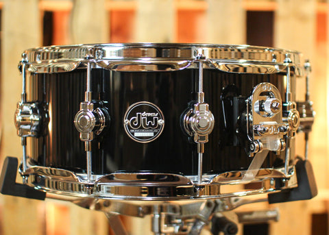 DW Performance Gloss Black Snare Drum - 5.5x14