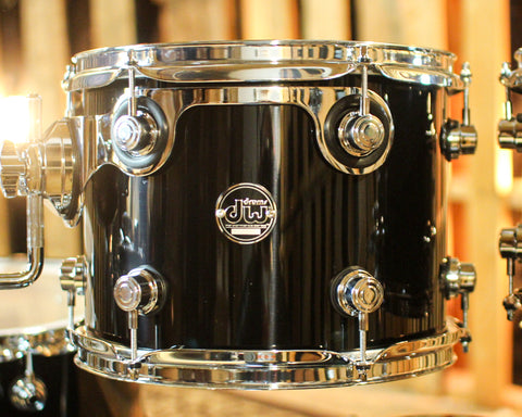 DW Performance Piano Black Lacquer 6pc Drum Set - 18x22, 7x8, 8x10, 9x12, 12x14, 14x16