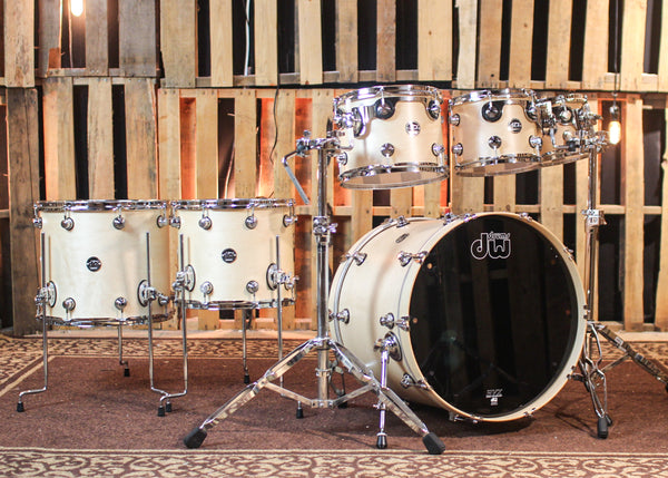 DW Performance Satin Natural 6pc Drum Set - 18x22,7x8,8x10,9x12,12x14,14x16