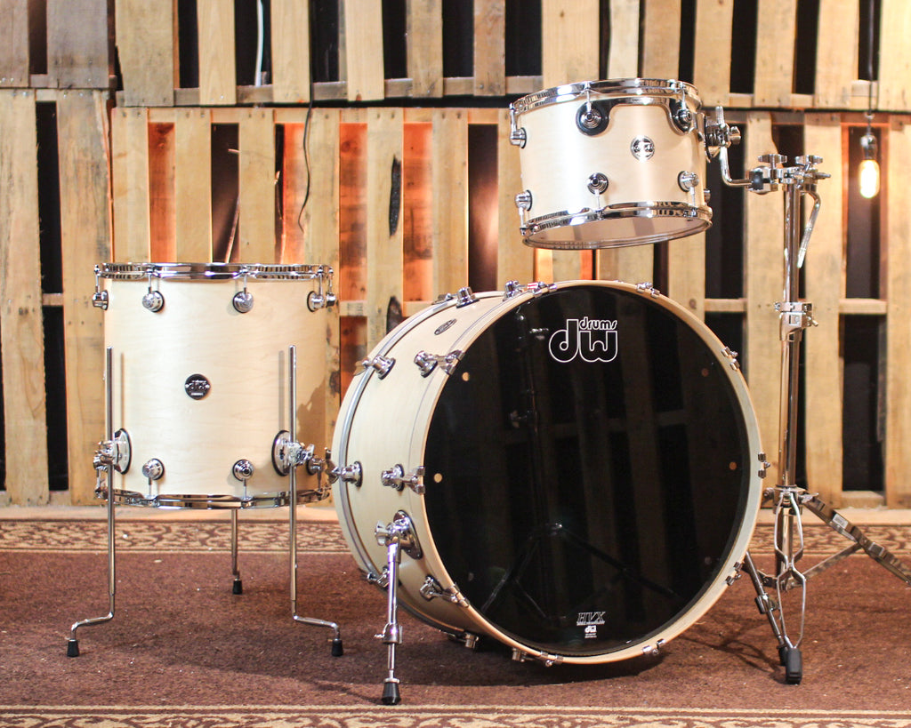 DW Performance Satin Natural Rock Drum Set 14x24 9x13 16x16