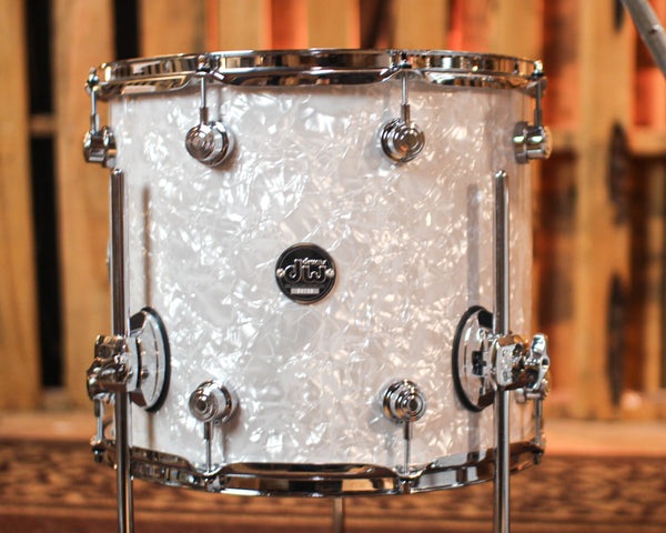 DW Performance White Marine Pearl Fusion Drum Set - 16x20, 8x10, 9x12, 12x14