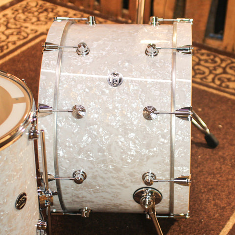 DW Performance White Marine Pearl Rock Drum Set - 14x24, 9x13, 16x16