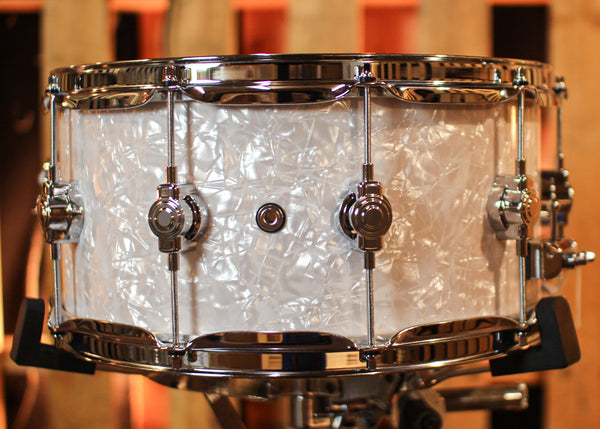 DW Performance White Marine Pearl Snare Drum - 6.5x14