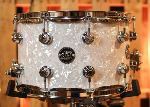 DW Performance White Marine Pearl Snare Drum - 8x14