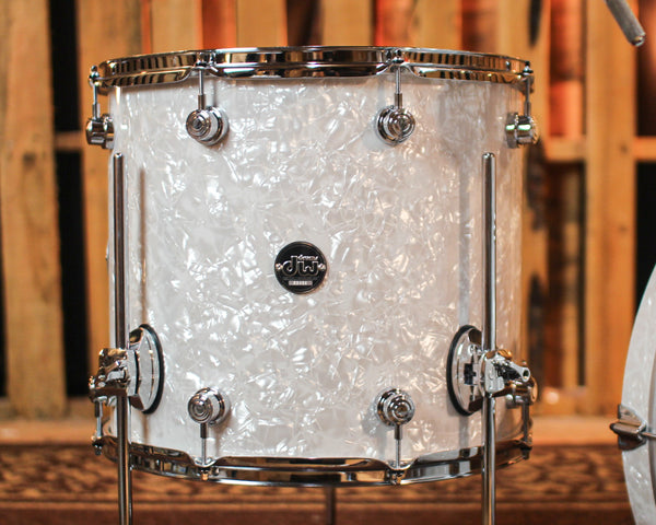 DW Performance White Marine Pearl Stage Drum Set - 18x22, 8x10, 9x12, 14x16