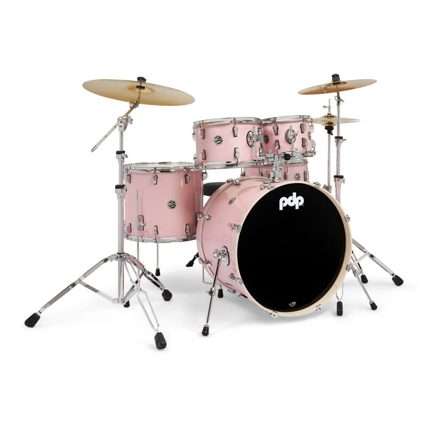 PDP Mainstage 5-piece Pale Rose Sparkle Complete Drum Set - PDMA2215KTPR