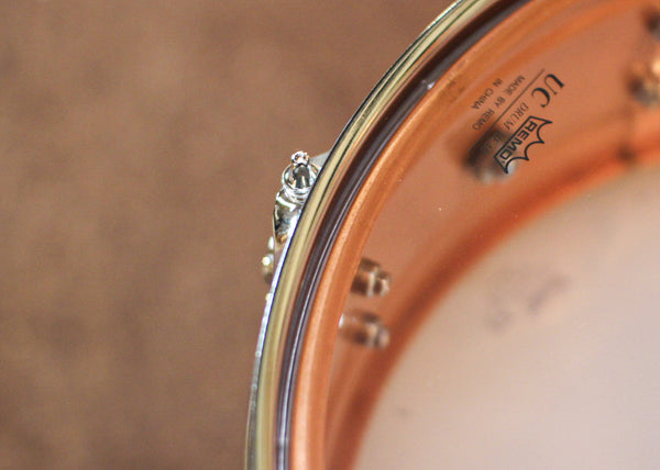 PDP 5x14 Concept Dual-beaded Brushed Copper Snare Drum - PDSN0514NBCC