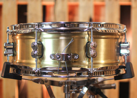 PDP 5x14 Concept Dual-beaded Brushed Brass Snare Drum - PDSN0514NBBC