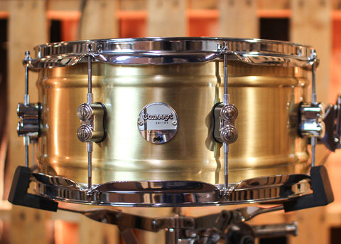 PDP 6.5x14 Concept Dual-beaded Brushed Brass Snare Drum - PDSN6514NBBC