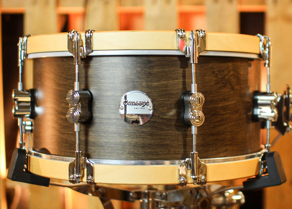 PDP 6.5x14 Concept Classic Walnut Stain w/ Natural Hoops Snare Drum - PDCC6514SSWN