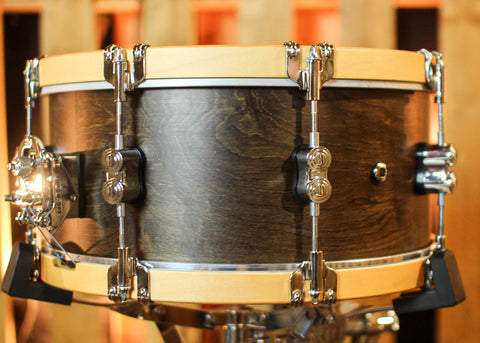 PDP 6.5x14 Concept Classic Walnut Stain w/ Natural Hoops Snare Drum - PDCC6514SSWN