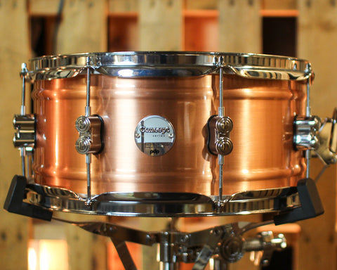 PDP 6.5x14 Concept Dual-beaded Brushed Copper Snare Drum - PDSN6514NBCC