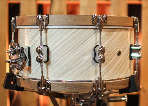 PDP 6.5x14 Concept Limited Twisted Ivory Wood Hoop Snare Drum - PDLT6514SSTI