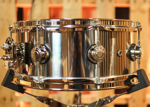 DW 5.5x13 Collector's 1mm Stainless Steel Snare Drum w/ Nickel - DRVL5513SPK