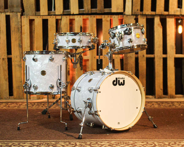 Used DW Collector's Jazz Maple Gum Classic Marine Drum Set - 18,12,14,14sn - SO#1304622