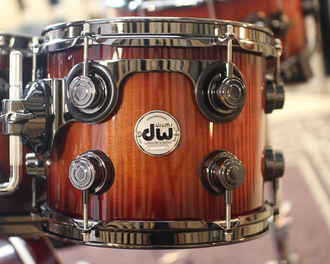 DW Collector's Series Natural to Rich Red Burst Over Macore Drum Set - SO#1138503