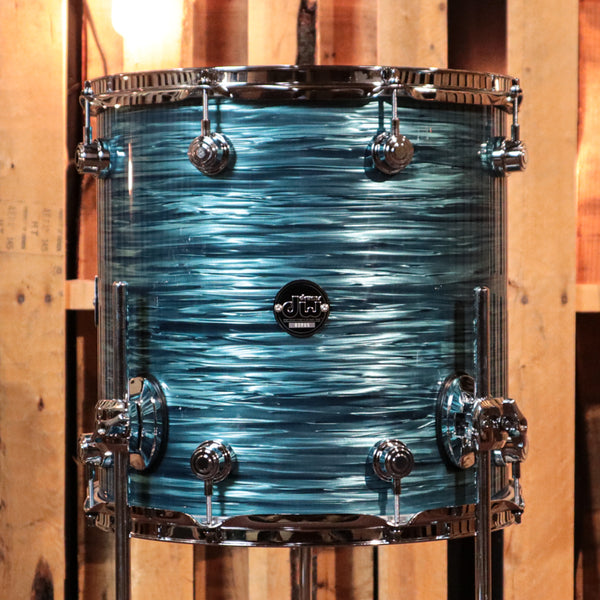 DW Performance Turquoise Oyster Floor Tom - 14x14