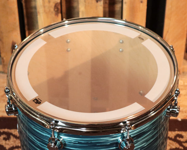 DW Performance Turquoise Oyster Floor Tom - 14x14