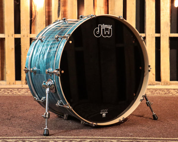 DW Performance Turquoise Oyster Bass Drum - 14x24