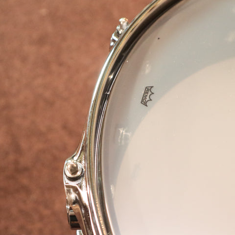 DW 4x14 Collector's Ribbed Brass over Steel Snare Drum - DRVR0414SBC