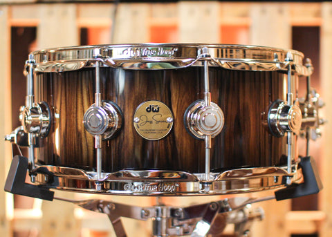 DW 5.5x14 Collector's Jazz Maple/Gum Santos Rosewood Snare Drum - SO#1308635