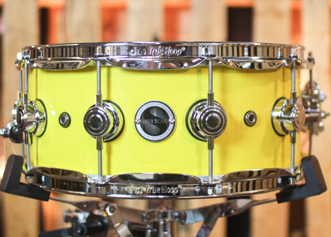 DW 5.5x14 Collector's Maple Solid Chrome Yellow Super Solid Snare Drum - SO#1288930