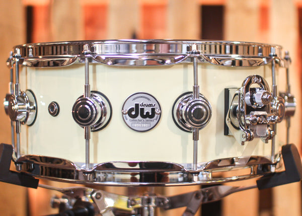 DW 5.5x14 Collector's Maple Solid Double Cream Super Solid Snare Drum - SO#1288929