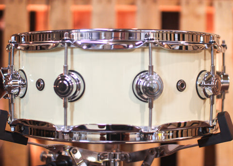 DW 5.5x14 Collector's Maple Solid Double Cream Super Solid Snare Drum - SO#1288929