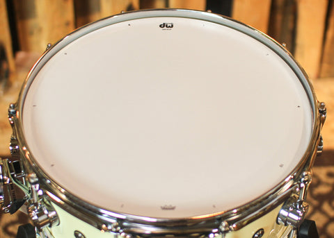 DW 5.5x14 Collector's Maple Solid Double Cream Super Solid Snare Drum - SO#1288929