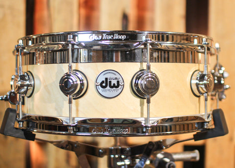 DW 5.5x14 Collector's Natural Satin Oil Top Edge Snare Drum - SO#836149