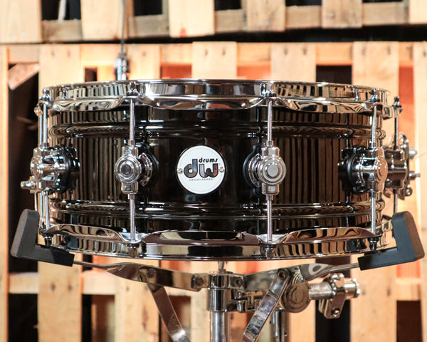DW 5.5x14 Design Black Nickel over Brass Snare Drum - DDSD5514BNCR