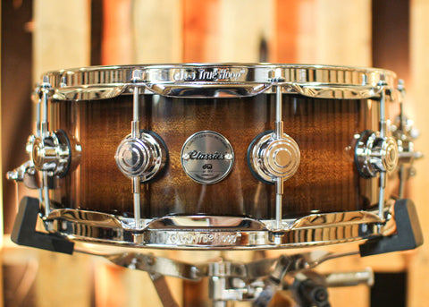 DW 5x14 Collector's Classics Black Burst over Mahogany Snare Drum - SO#1308651