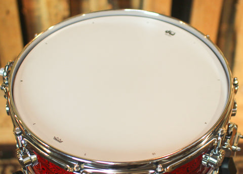 DW 5x14 Collector's Standard Maple Crimson Chaos Snare Drum - SO#1131908 - #2