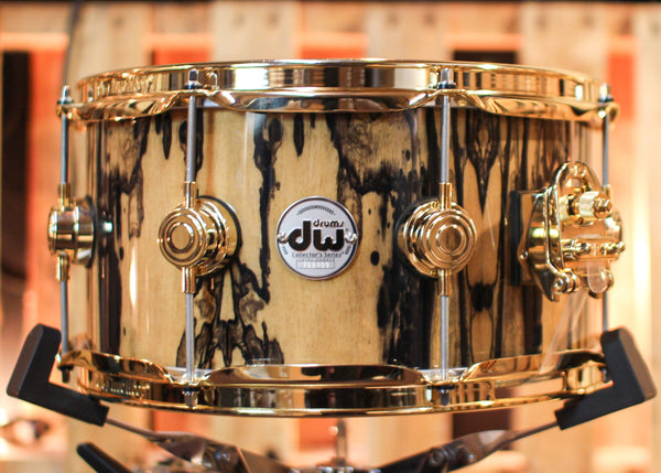 DW 6.5x13 Collector's Maple VLT Ivory Ebony Snare Drum - SO#1315777