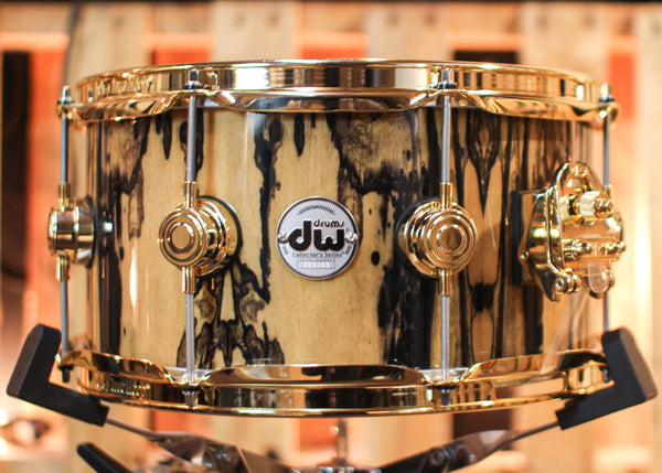 DW 6.5x13 Collector's Maple VLT Ivory Ebony Snare Drum - SO#1315777