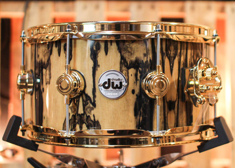 DW 6.5x13 Collector's Maple VLT Ivory Ebony Snare Drum - SO#1315777